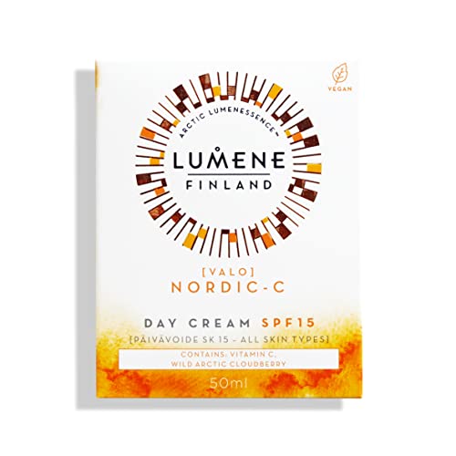 Lumene Valo Day Cream with Vitamin C + SPF 15 - Arctic Cloudberry Skin ...