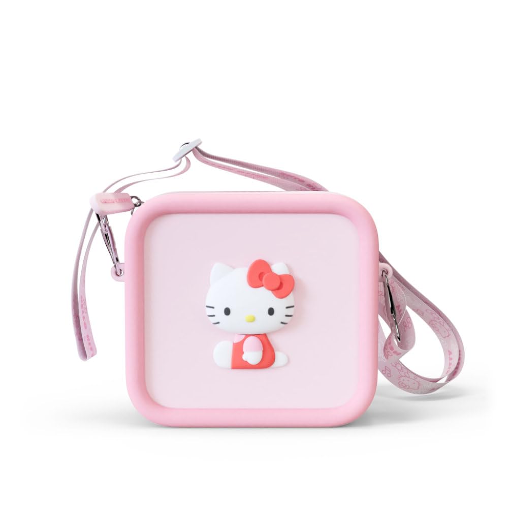 Photo 1 of Hello Kitty Soft Silicone Camera Case by Kidamento - Durable and Adorably Stylish Bag - Adjustable Soft Strap with Buckle - Promotes Comfort and Independence