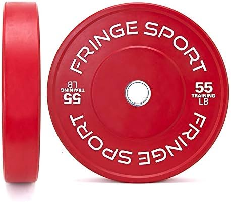 Color Bumper Plate Pairs (10lb - 55lb) / Color-Coded to Easily Distinguish Weights/Weight Training, Crossfit, Strength, Conditioning