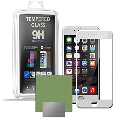 Glass Screen Protector for iPhone 6/6s (4.7”) Edge-to-Edge Perfect Fit Tempered Glass with Curved Edges Maximum Scratch Impact and drop protection 9H Strength Clear Ballistic Glass 3D Touch Screen