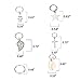 Jaciya 60pcs Hair Braid Silver Hair Pins Ring Shell Hands Cross Leaves Star Pendant Rings Set Hair Clip Headband Hair Accessories