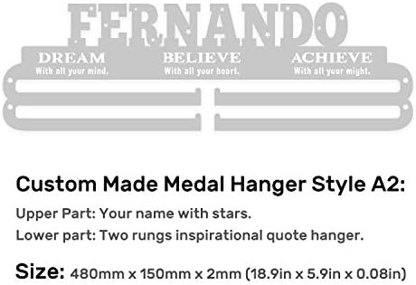 Fearless Sports Over 43 Sports Styles Plus Custom Made Medal Hanger Medal Holder for Runners and Every Sports Activity.