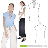 Style Arc Sewing Pattern - Como Knit Top (Sizes 04-16)