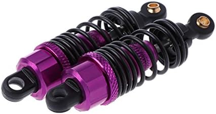 Lewnra 2pcs Aluminum Shock Absorber 68mm HSP 102004 for RC 1/10 On-road Drift Car 02002 Purple