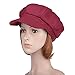 VBIGER Men and Women's Woolen Fedora Newboys Hat (Wine Red)