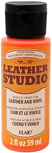 Leather Studio Leather Paint (4 Ounce), 71420 Neon Orange by Leather Studio