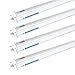 Hyperikon T5 4 Foot LED Integrated Tube, 50 Watt Replacement (22W), Single Linkable Light Fixture, 4000K Daylight, Built in Switch, UL, 4 Pack