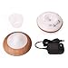 InnooCare 300ml Wood Grain Aromatherapy Machine - Petals, Seven-Color Light, With Measuring Cup