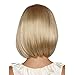 Wigood 12 Inch Short Bob Straight Hair Gold Wigs With Free Wig Cap Daily Party Wig For Womenthumb 2