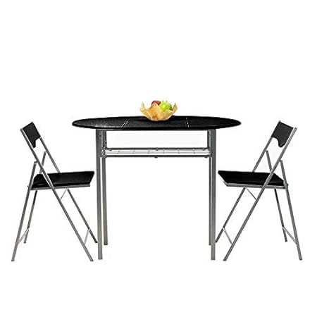 Amazon.de: Schwarzes Set mit Klapptisch und Klappstuhl von Innovareds