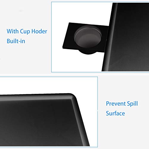 TECL Mejerca Adjustable TV Tray Table Folding TV Dinner Tray with Cup