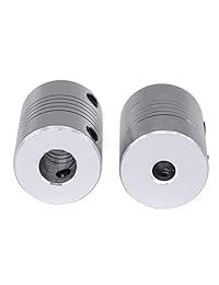 KeeYees   Acoplamiento flexible de 0.197 in a 0.315 in conector acoplador compatible con NEMA 17 eje para Makerbot RepRap Prusa i3 impresora 3D o máquina CNC (Paquete de 4)