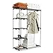 Furinno Wayar Double Rod Freestanding Closet, Gray