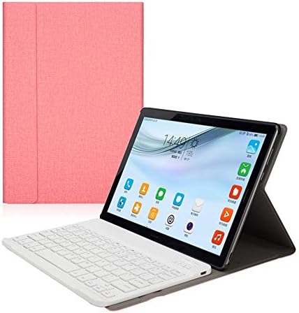 One Ultra-thin Smart Bluetooth Keyboard + Flip Stand Tablet Case Cover For Huawei MediaPad M5 M5 10.8/M5 Pro10.8 (Pink)
