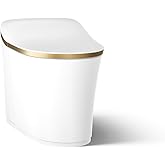 KOHLER K-77795 -2MB Eir Comfort Height One-Piece Elongated, Dual-Flush, Smart Toilet with Bidet Built In, Vibrant Brushed Mod