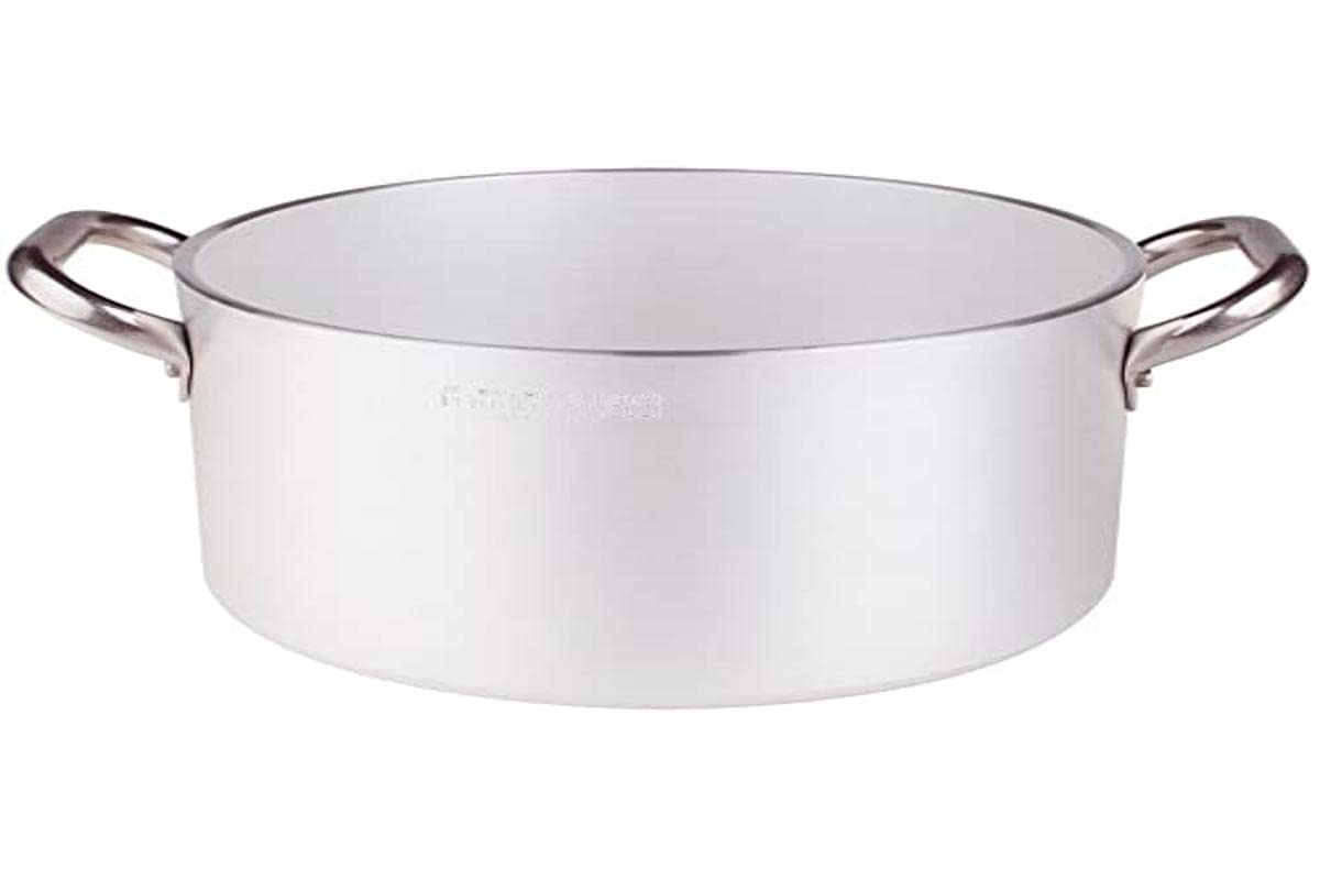 Pentole Agnelli ALMR110445 High Radiant Cylindrical Casserole, Professional Aluminum 5 mm, 45 cm