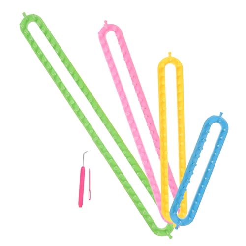 Gadpiparty 1Set DIY Knitting Loom for Hats Scarves Beginner Friendly Weaving Tool Durable Plastic Craft Kit for Adults for Fast Easy Knitting Projects