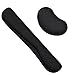BicycleStore Keyboard Wrist Rest Pad & Mouse Wrist Rest Support Pad Set With Memory Foam for Computer Laptop Easy Typing & Pain Relief (Black)