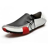 Ceyue Men's Casual Leather Loafers Breathable Driving Shoes
