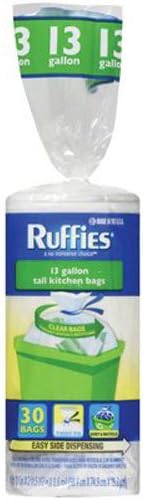 Ruffies 981587 Recycling Bag,30 Count,13 gallon