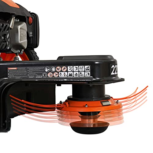 YARDMAX YL2250 22 in. 170cc Gas Walk Behind String Trimmer Mower, Orange photo 9