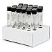16x150mm Threaded Test Tubes with Teflon-Lined Phenolic Screw Caps and Cardboard Rack, Pyrex Glass, 19ml, Round Bottom, White Marking Spot, Corning 99447-16X (Pack of 25)