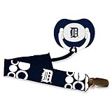 Baby Fanatic Pacifier with Clip - Detroit Tigers