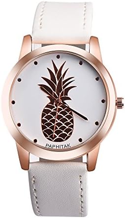 Women's Quartz Watch,ODGear Ladies Cheap On Clearance Wrist Watch Pineapple NW20 (White A)