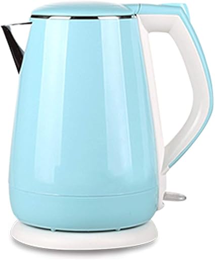 Bouilloire Electrique Bouilloire Electrique Inox En Double Paroi Poignee En Plastique Isolant Sans Bpa 1 5 L Grande Contenance 1800w Arret Automatique Protection Anti Ebullition A Blue Amazon Fr Sports Et Loisirs