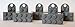 Lego Magnets (5)- Great for displaying Minifigures!!