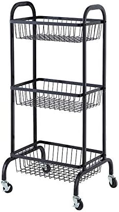 VBARV 3-Tier Estantes De Metal del Balanceo De Almacenamiento, Baño