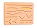 Suture Training Kit - High Quality Suture Pad 7” x 5” for Practice and Training Use| Muscle, Fat, and Skin with Pre-Wounds | Does not Easily Break, Tear, or Rip| Includes Free Video Training Links