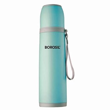 Borosil Hydra Flair Stainless Steel Flask, 500ml, Blue (ISFGBU0500B)
