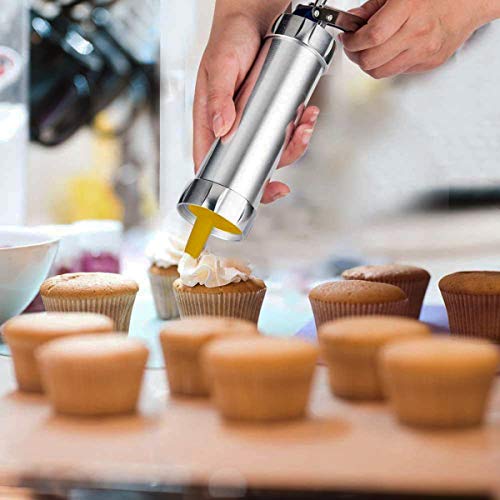 MEW Cookie Press Gun, Stainless Steel Cookie Maker Kit for DIY Biscuit