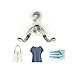 KES Stainless Steel Garage Storage Organizer Double Hook Bathroom Toilet Single Robe Towel Coat Hook Rustproof Kitchen Utensil Utility Hanger Wall Mount, Brushed Finish Multiple 10 Pack, A2065-P10