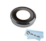 EShine Back Rear Camera Lens Cover Ring Replacement for iPhone 6 4.7 A1549 (GSM), A1549 (CDMA) , A1586 , A1589 (ALL CARRIERS) + Cloth (Gray)
