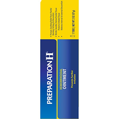 PREPARATION H HEMORRHOID SYMPTOM TREATMENT OINTMENT, ITCHING, BURNING & DISCOMFORT RELIEF, TUBE (2.0 OUNCE)