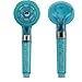 Handheld Filtered Shower Head (Aqua) - 4 Spray Settings for a Full Spa Experience