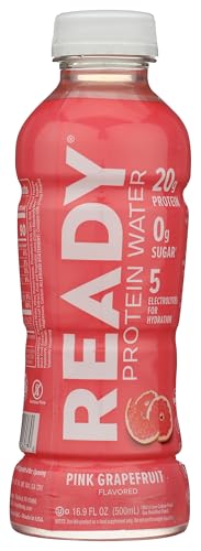 COME READY PROTEIN WATER, PINK GRAPEFRUIT, PINK, 16.9 FLUID OUNCE