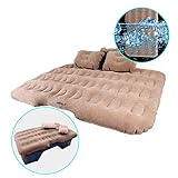 Inflatable Car Air Mattress Camping Travel Air Bed Back Seat Extended Mattress Air Couch with Car Air Pump