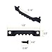 EesTeck 100 Pack Small Sawtooth Picture Hangers Steel Picture Hangers Picture Frames Hangers with Screws Picture Hang Solutions, for Hanging Clock Paintings Artwork Picture Frame Hook Photos (Black)