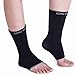 (1 Pair) Foot Compression Sleeve Ankle Support - X-Large (Black)