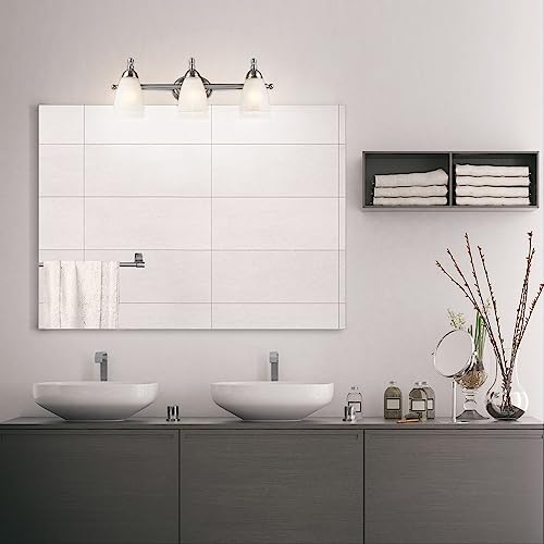 Globe Electric 50783 3Light Exclusive Vanity Light, Satin Nickel