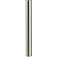 Flanged Sink Tailpiece 1-1/4" OD x 12", Brass Extension Tube for Trap, Inlet Waste Pipe Tubular Drain Connections, Brushed Nickel