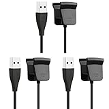 Fitbit Alta HR Charger YiJYi Replacement Charging Cable Cord for Fitbit Alta HR (3 pcs)