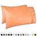 Nestl Orange King Pillow Cases 2 – Soft King Size Pillow Case, 1800 Brushed Microfiber Pillowcases, Envelope Closure Pillowcase, King Pillow Covers, King Size Pillow Cases Set of 2, 20x40 Inches