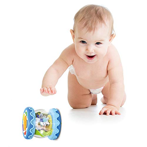WISHTIME Baby Musical Drum Toy - Educational Learning Toy for Baby Electronic Drum Instruments with Lights for 1 2 3 Year Old Toddlers Kids Boys and Girls - Thumbnail 2