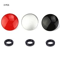 LXH 3Pcs Metal Bulged Surface Soft Release button Finger Touch for Fujifilm XT20 X100F X-T2 X100T X-PRO2 X-T10 X-PRO1 X-E2S X100 X100S X10 X20 X30 X-E1 X-E2 STX-2 Olympus OM-1 (Black+Red+Silver)