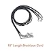 Paxcoo 100PCS 2.0mm Black Waxed Necklace Cord Bulk with Clasp for Jewelry Making (18”)