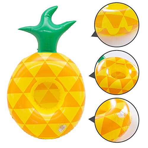 FUTUREPLUSX Inflatable Drink Holder, 8PCS Fruit Inflatable Cup Holders Drink Pool Floats Inflatable Floating Coasters for Pool Party Water Fun Kids Bath Toys Shower